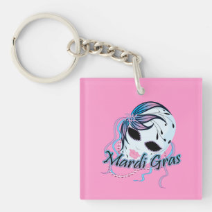 New Orleans Mardi Gras Mask Keychain