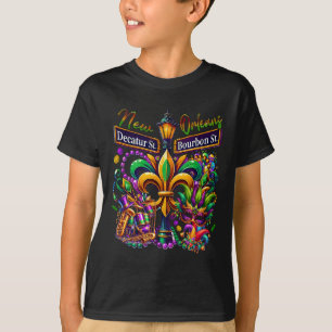 New Orleans Mardi Gras Sublimation Decatur And Bou T-Shirt