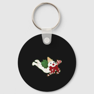 New Orleans Mr Bingle Christmas Tradition Snowmen Keychain