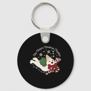 New Orleans Mr Bingle Christmas Tradition Snowmen Keychain