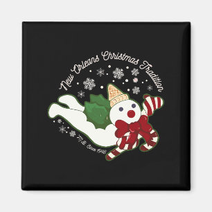 New Orleans Mr Bingle Christmas Tradition Snowmen  Magnet