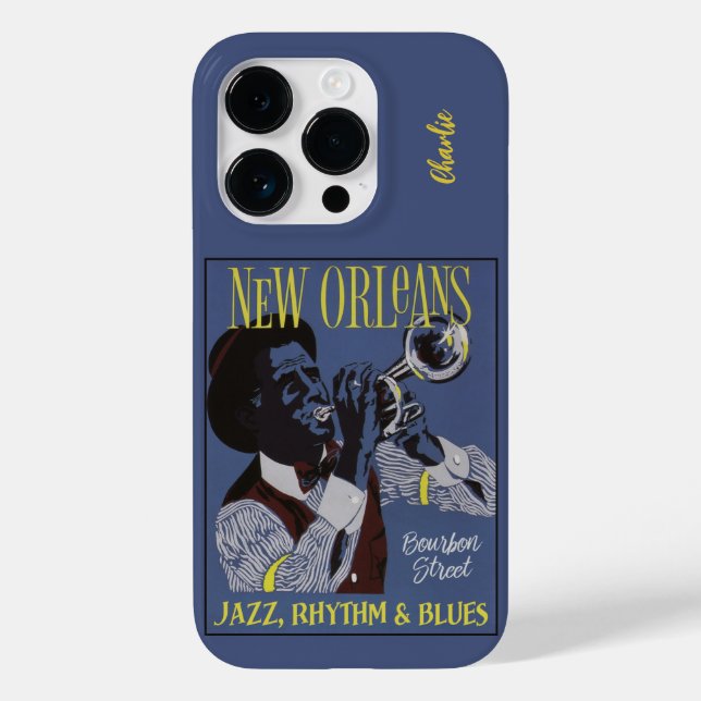 New Orleans Music custom name Case-Mate iPhone Case (Back)