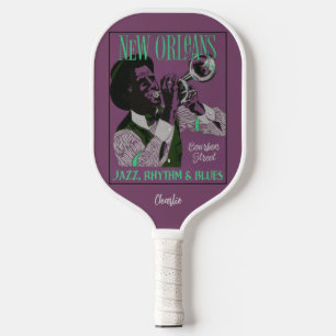 New Orleans Music custom name Pickleball Paddle