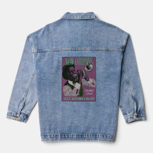 New Orleans Music Denim Jacket