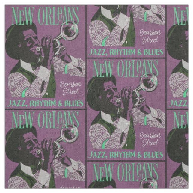 New Orleans Music fabric (Swatch)