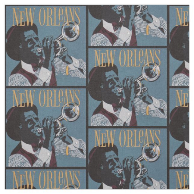 New Orleans Music fabric (Swatch)