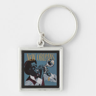 New Orleans Music key chains