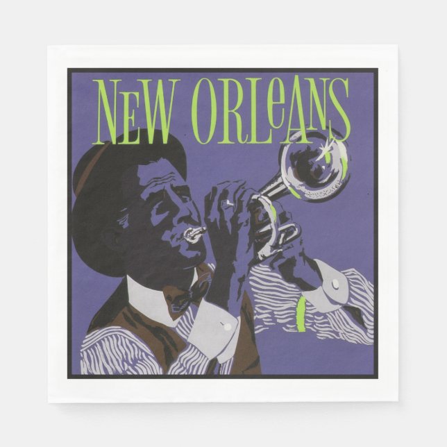 New Orleans Music paper napkins (Front)