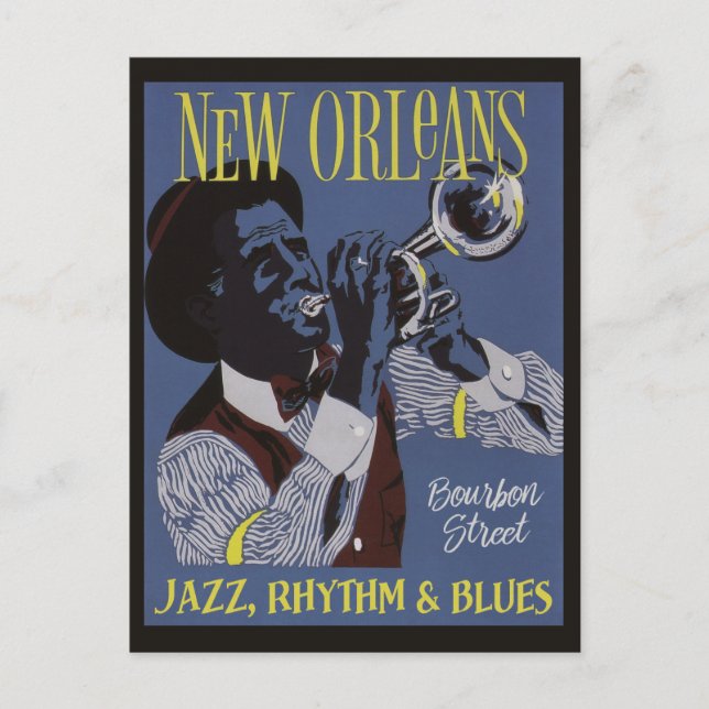 New Orleans Music postcard (Front)
