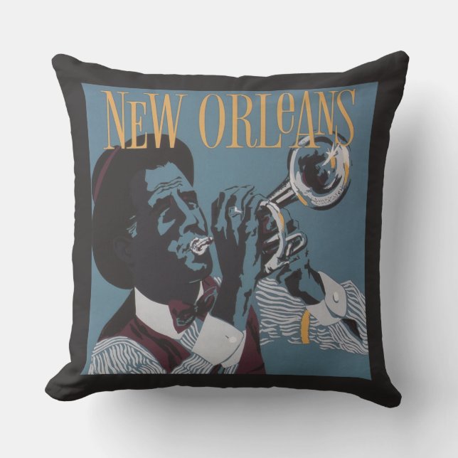New Orleans Musique lancer des oreillers (Recto)