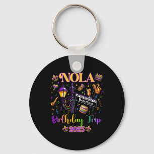 New Orleans Nola 2025 Girls' Birthday Bachelorette Keychain
