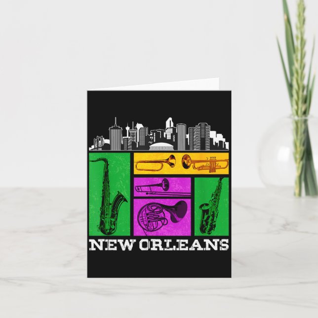 New Orleans, Nola And The Big Easy Men, Women And  Card (Front)