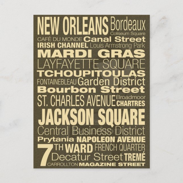 New Orleans Postcard (Front)