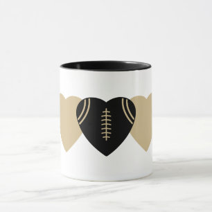 New Orleans Saints Football Heart Design Mug