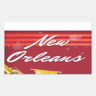 New Orleans Saxophone travel poster Sticker