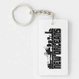 New Orleans Skyline Keychain
