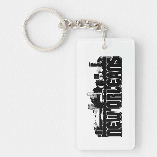 New Orleans Skyline Keychain (Front)