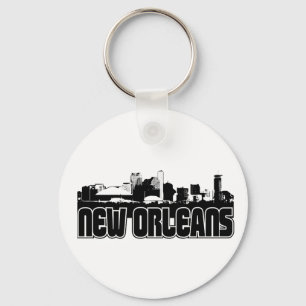 New Orleans Skyline Keychain
