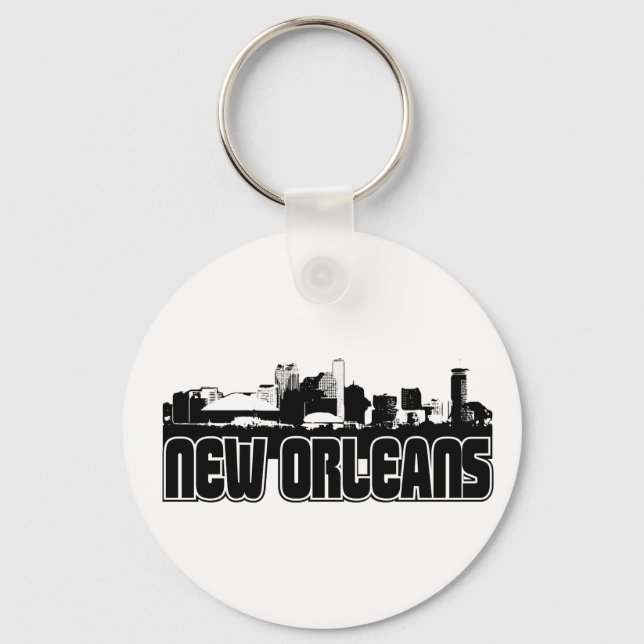 New Orleans Skyline Keychain (Front)