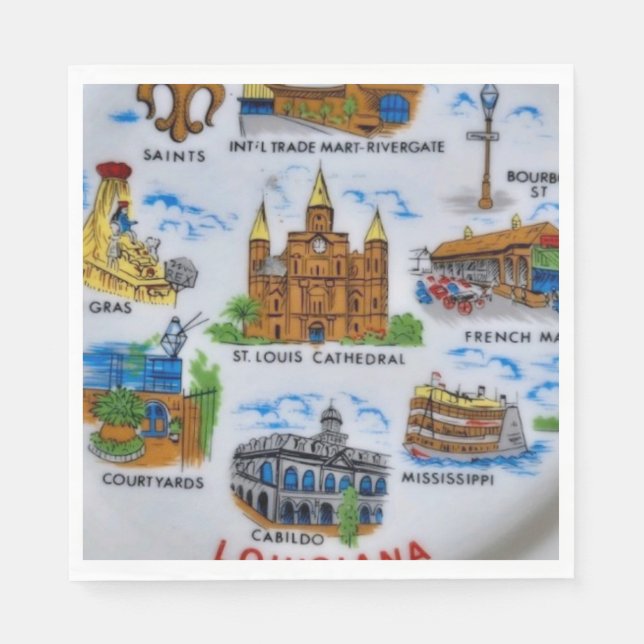 New Orleans Souvenir Paper Napkins (Front)