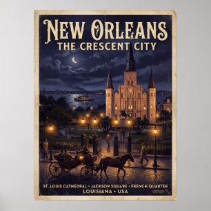  New Orleans St Louis Cathedral Jackson Square  Poster