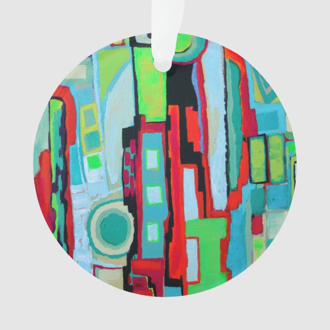 New Orleans Street Acrylic Ornament (Front)