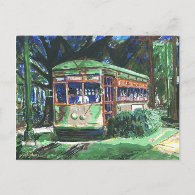 New Orleans Street Car Postcard (Front)
