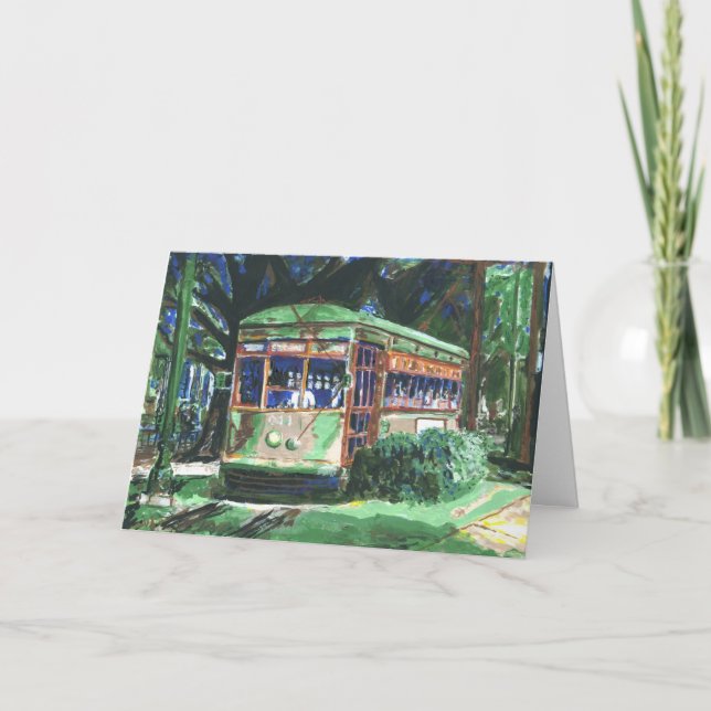 New Orleans Street Car Special Personalized Card (Front)