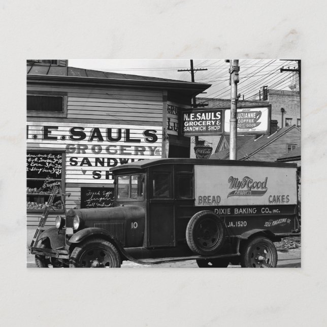 New Orleans street corner  Louisiana Postcard (Front)