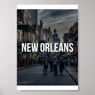 New Orleans Street Scene Art Print   Vibrant Citys