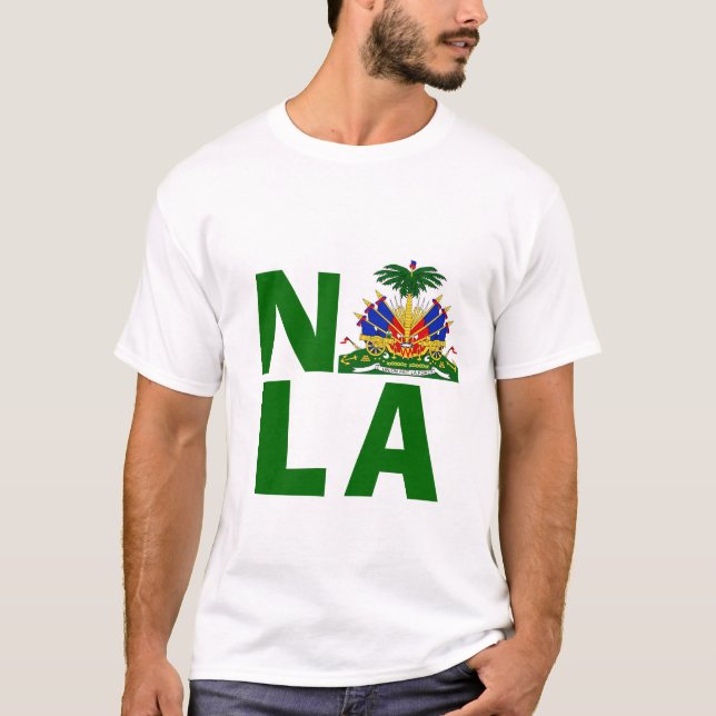NEW ORLEANS SUPPORTS HAITI T-Shirt (Front)