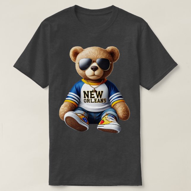 New Orleans Teddy Bear TShirt (Design Front)