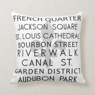 New Orleans Throw Pillow