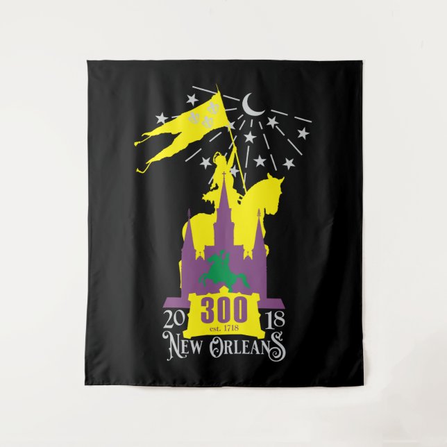 New Orleans Tricentennial 300TH Anniversary Tapestry (Front)
