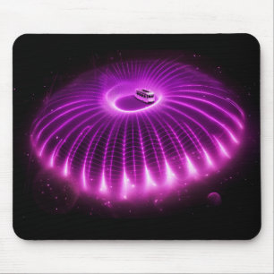 New Orleans Trolley Bus Teleported By Alien Force Mouse Pad