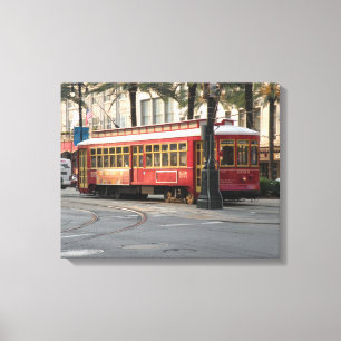 New Orleans Trolley Canvas Print