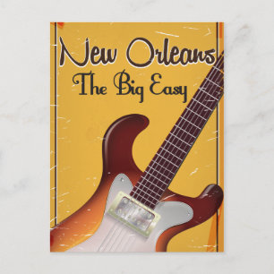 New Orleans vintage style travel poster Postcard
