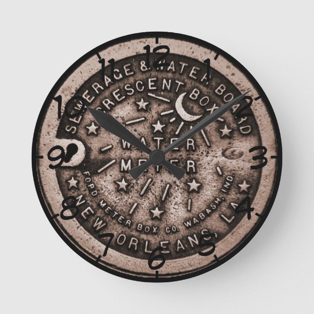 New Orleans Water Metre Clock (Front)