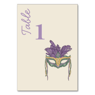 New Orleans  Watercolor double sided Table Number