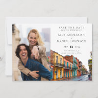 New Orleans Watercolor Photo Wedding