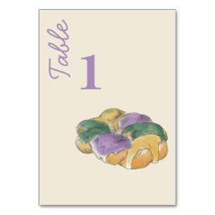 New Orleans  Watercolor  Table Number