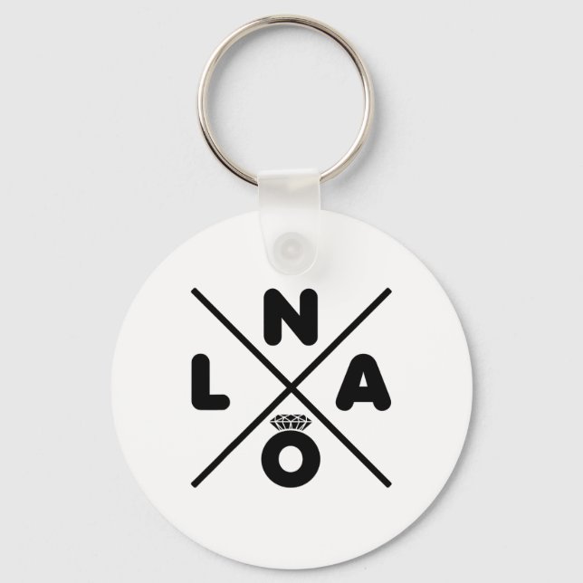 New Orleans Wedding Nola Bachelorette Party Groom  Keychain (Front)