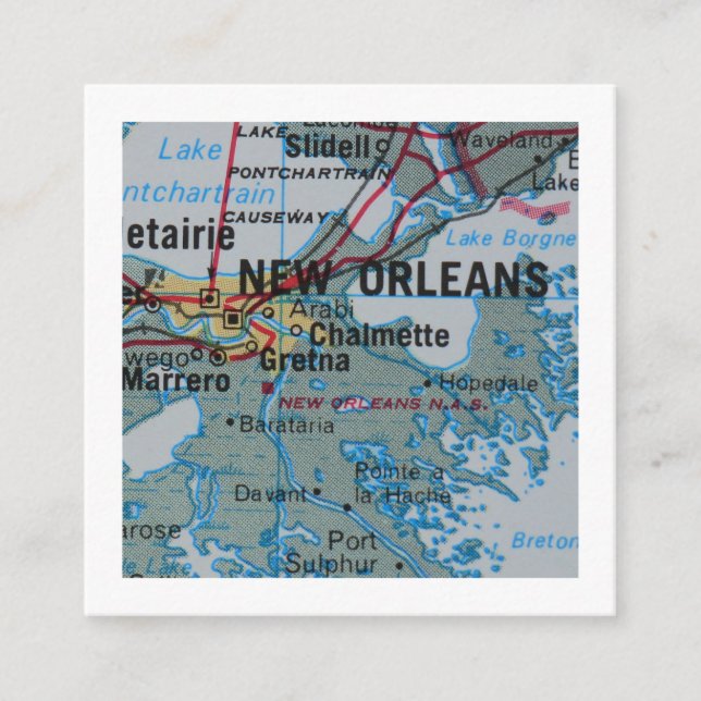 New Orleans We've Moved New Address Card (Front)