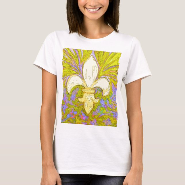 New Orleans Wild Fleur de Lis T-Shirt (Front)