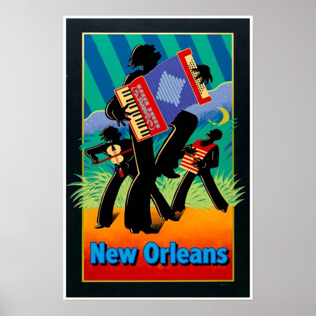 New Orleans, Zydeco poster (Front)