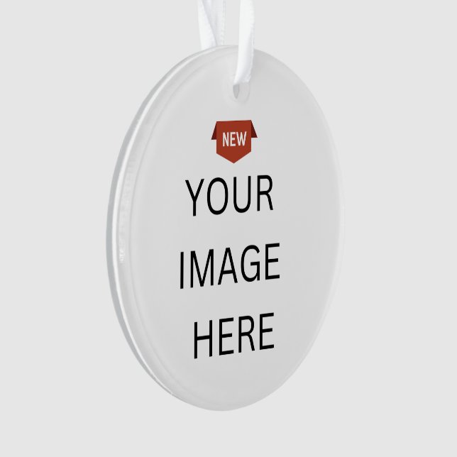 NEW! Ornament - Acrylic - Circle - Custom (Front)