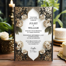 New Ornate Retro Arabic Exotic Bold Damask Wedding