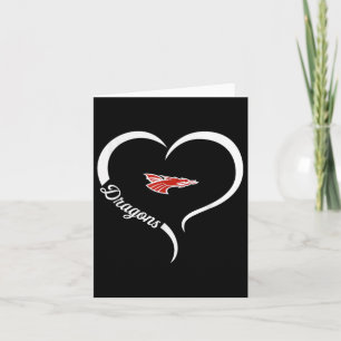 New Palestine Dragons Logo Half Heart Slogan Hs Card