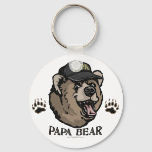 New Papa Bear Father's Day Gear Keychain