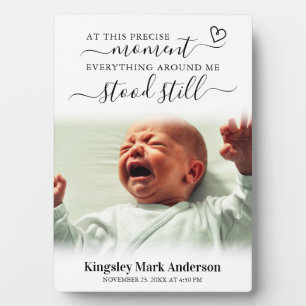 New Parent Baby Photo Plaque